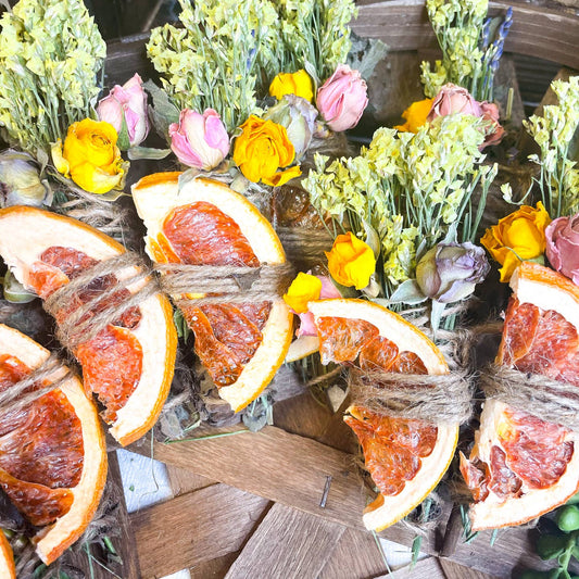 GRAPEFRUIT, MINT AND LAVENDER SMUDGE STICK