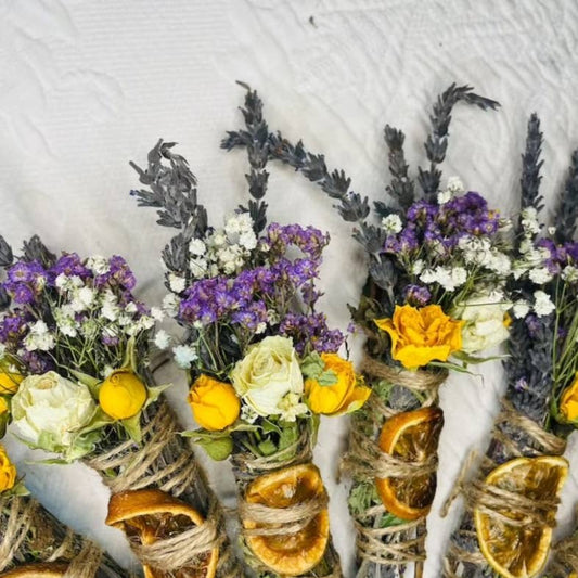 LAVENDER, MINT AND LEMON SPRING SMUDGE STICK